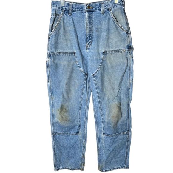 Carhartt Double Knee Dungaree Fit 33X34 - Picture 1 of 7